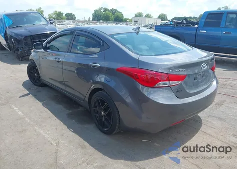 2013 Hyundai Elantra Limited from USA, damaged, VIN 5NPDH4AEXDH203224
